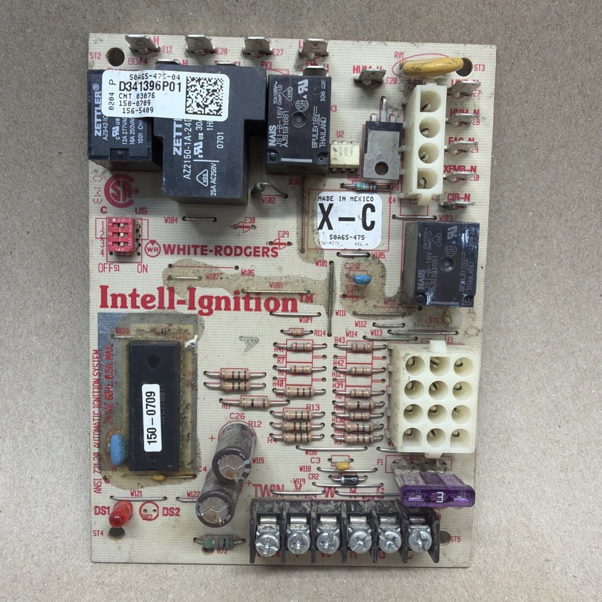 TESTED🔥 White Rodgers D341396P01 Furnace Control Circuit Board 50A65-475-04