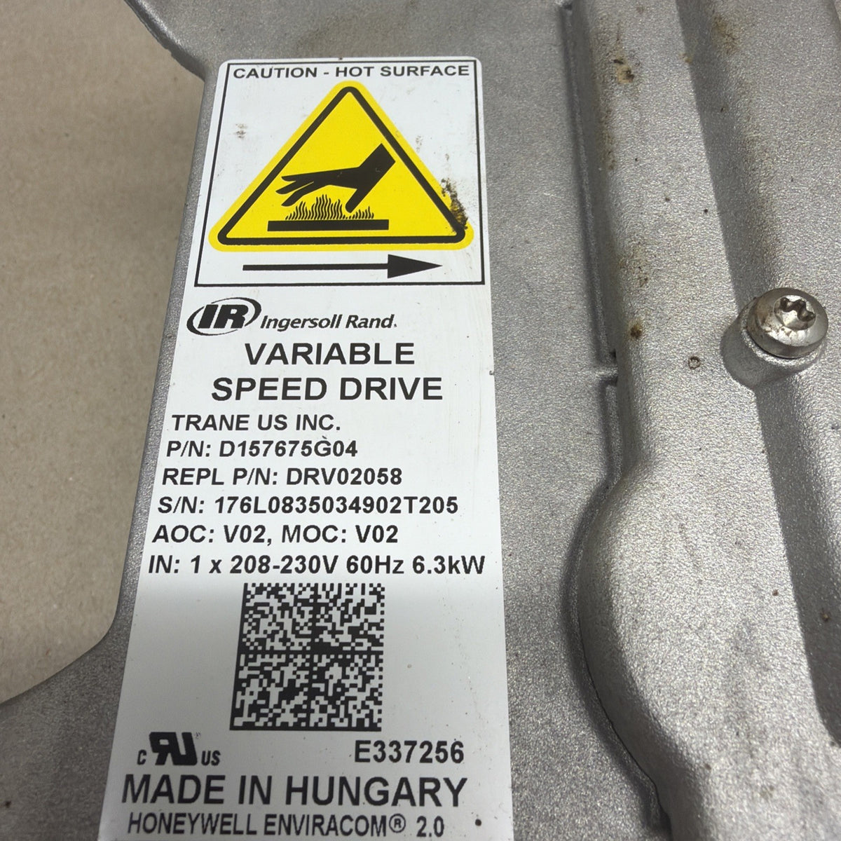 TESTED🔥 Variable Speed Drive DRV02058 D157675G04 Ingersoll Rand