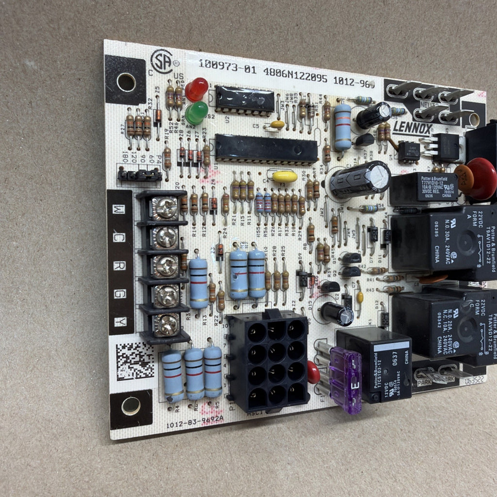 TESTED✅ LENNOX CONTROL Circuit BOARD 100973-01   1012-969 1012-83-9692A