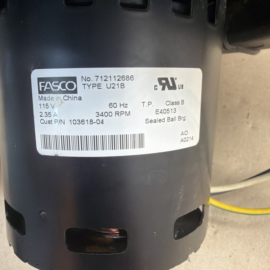 ✅ Fasco 712112686C , Inducer Blower Motor Assembly JK8446110-1  103618-01