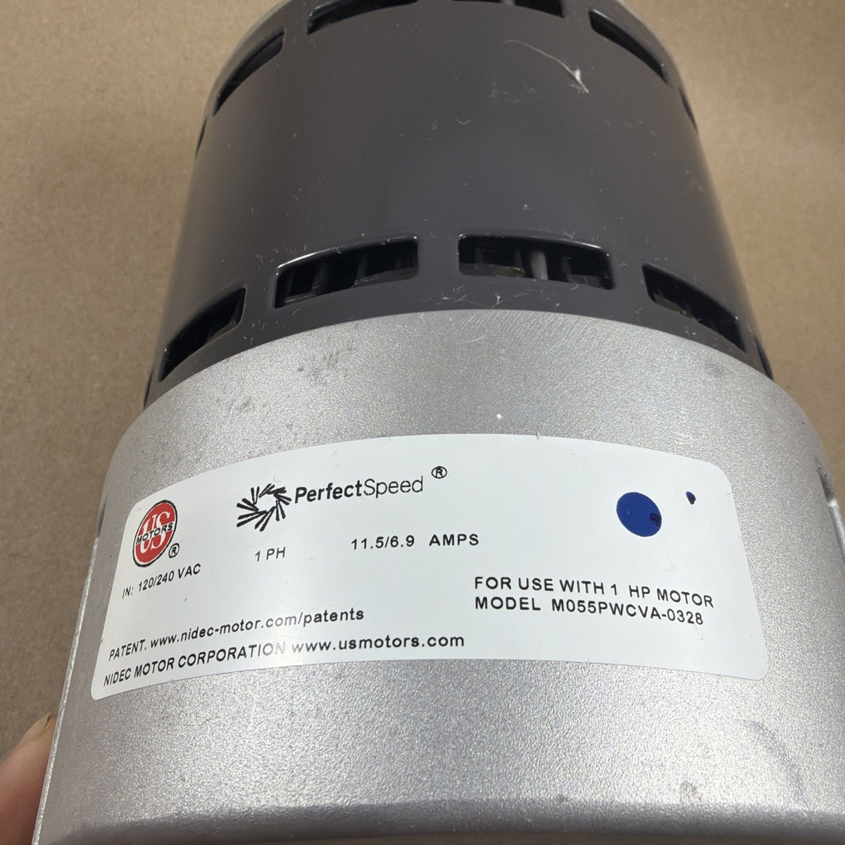 TESTED🔥 US Motors ECM M055PWDHV-0588 Blower Motor 1HP  PerfectSpeed 104758-23