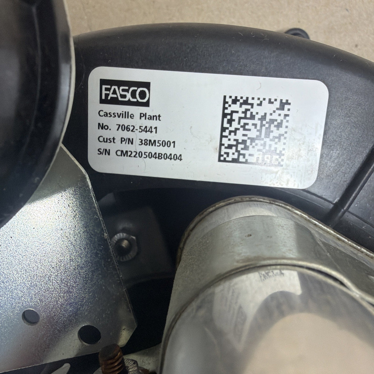 TESTED✅ Lennox 38M5001 Inducer Draft Blower Assembly Fasco 70625441 Motor