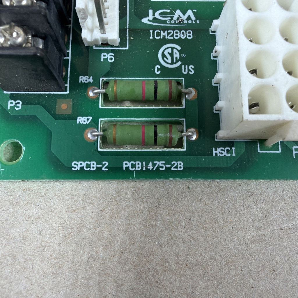 TESTED🔥. ICM2808 Controls Furnace Control Module PCB1475-2B - (N49)