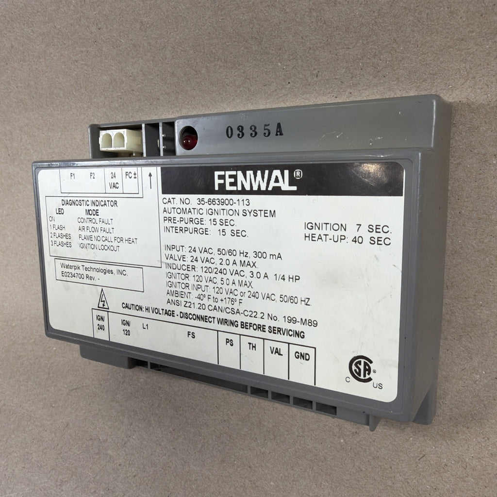 TESTED🔥 FENWAL 35-663900-113 Automatic Ignition System E0234700. (C12)