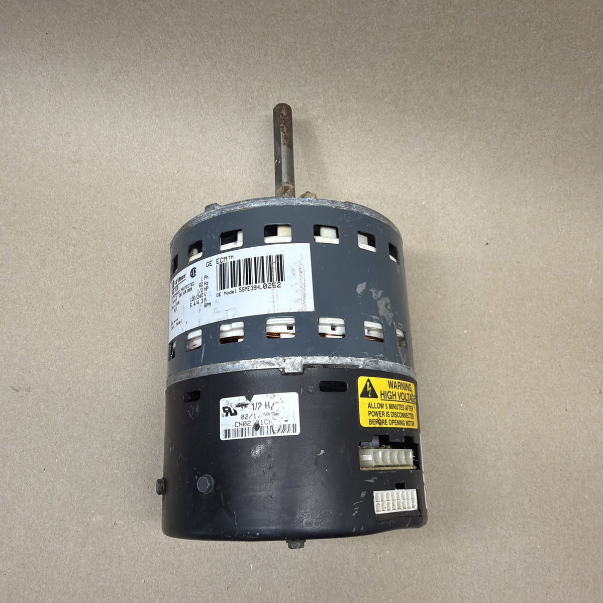 TESTED✅ ECM 1/2HP Blower Motor GE 5SME39HL0252 120/230V CCW CN02 18M8001