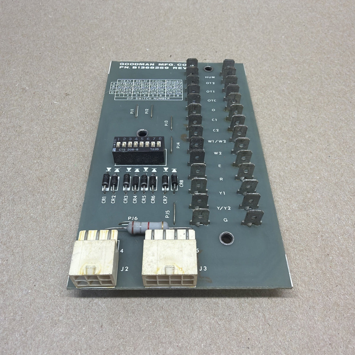 TESTED✅ GOODMAN MFG. CO. P. N. B1368259 Rev.B