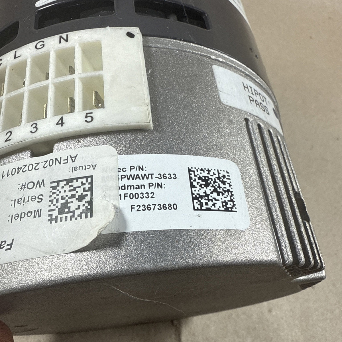 US Motors M55PWAWT-3633 Blower Motor 0271F00595 1/2HP 115V SELECTECH (#22)
