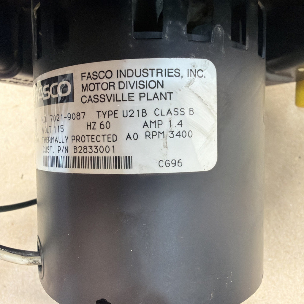 TESTED✅ FASCO 7021-9087 Draft Inducer Blower Motor B2833001 115V 3400RPM