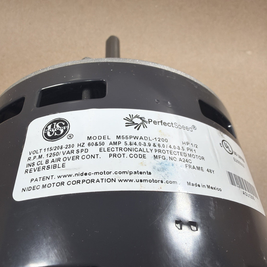 TESTED🔥 US Motors PerfectSpeed M55PWADL-1200 ECM Blower Motor 1/2HP 107602-01