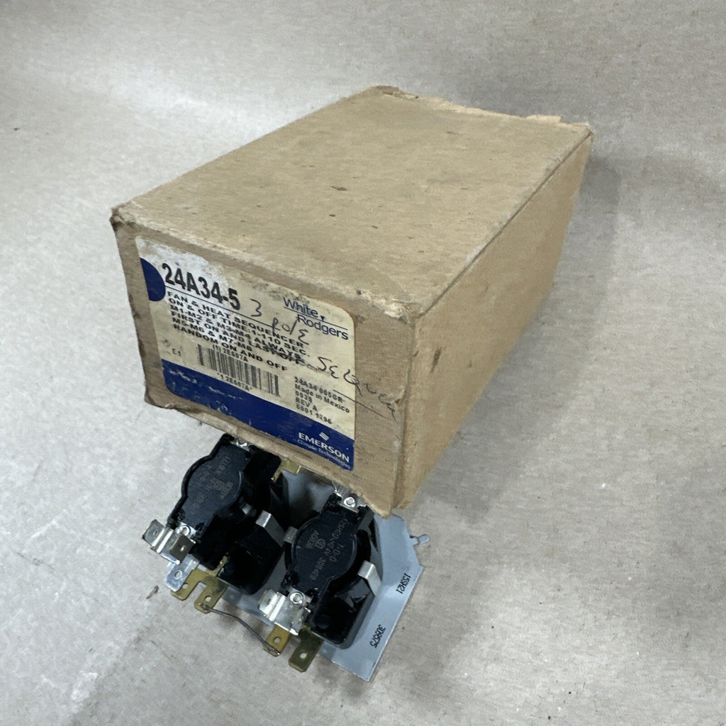 24A34-5 White Rogers Fan & Heat Sequencer Emerson Electric Mobile Home Furnace
