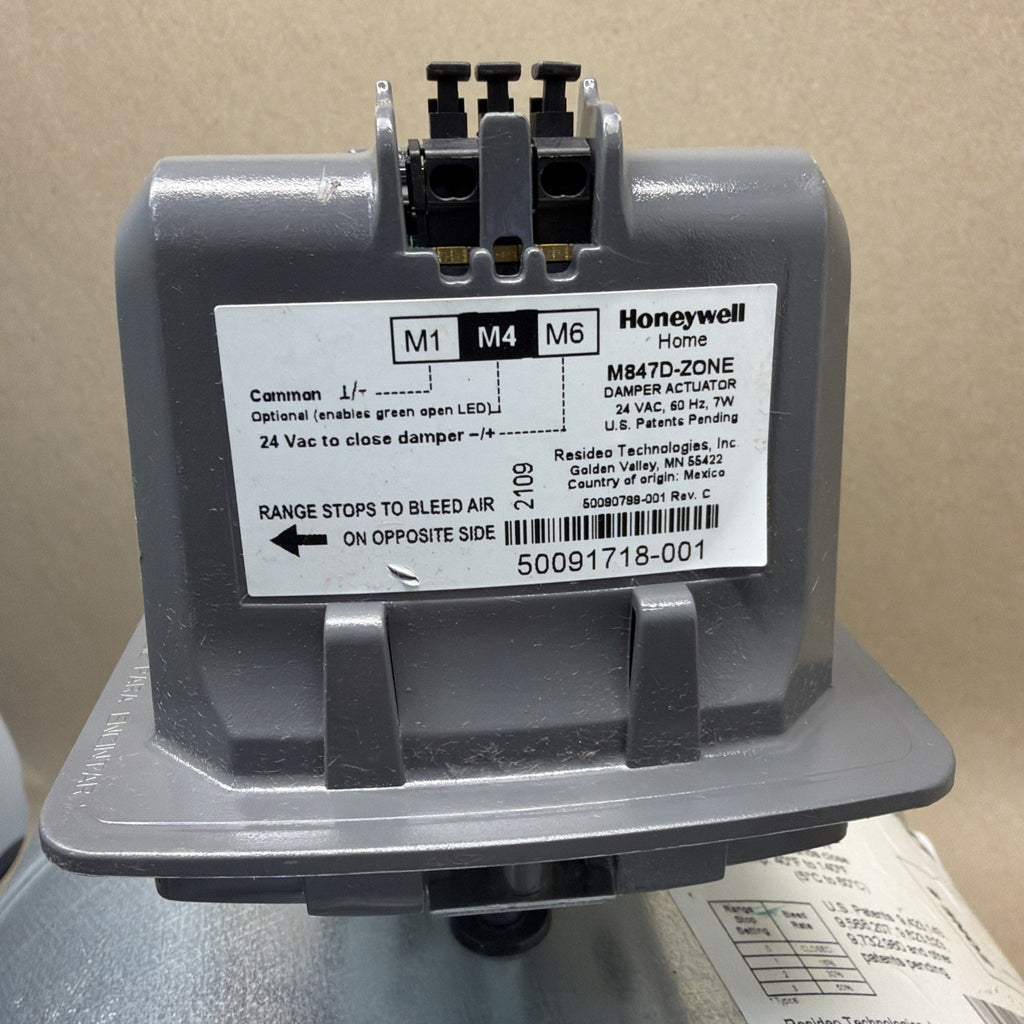 Honeywell TrueZONE Round Supply Damper (ARD10TZ) 10 Inch