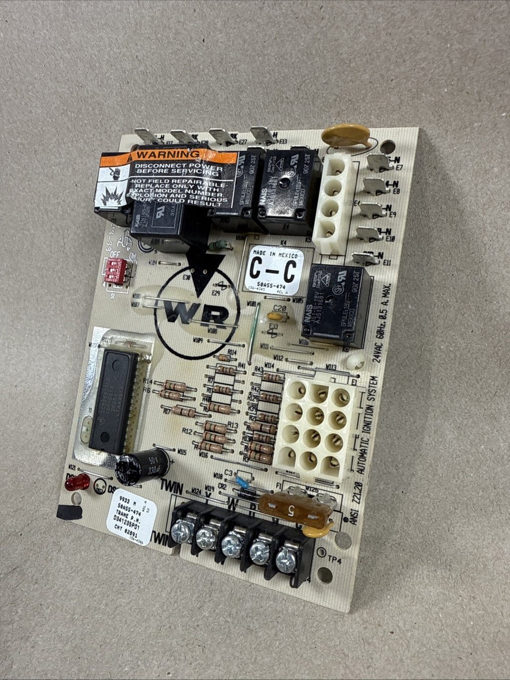 TESTED Furnace Control Circuit Board 50A55-474-04 D341235P01 White-Rodgers (H12)