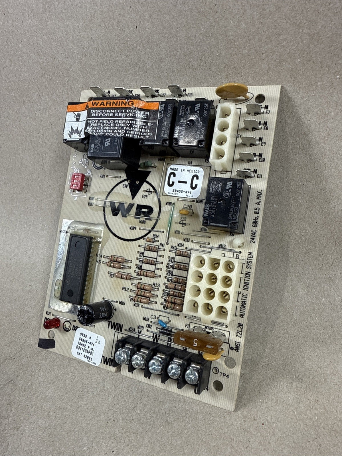 TESTED Furnace Control Circuit Board 50A55-474-04 D341235P01 White-Rodgers (H12)