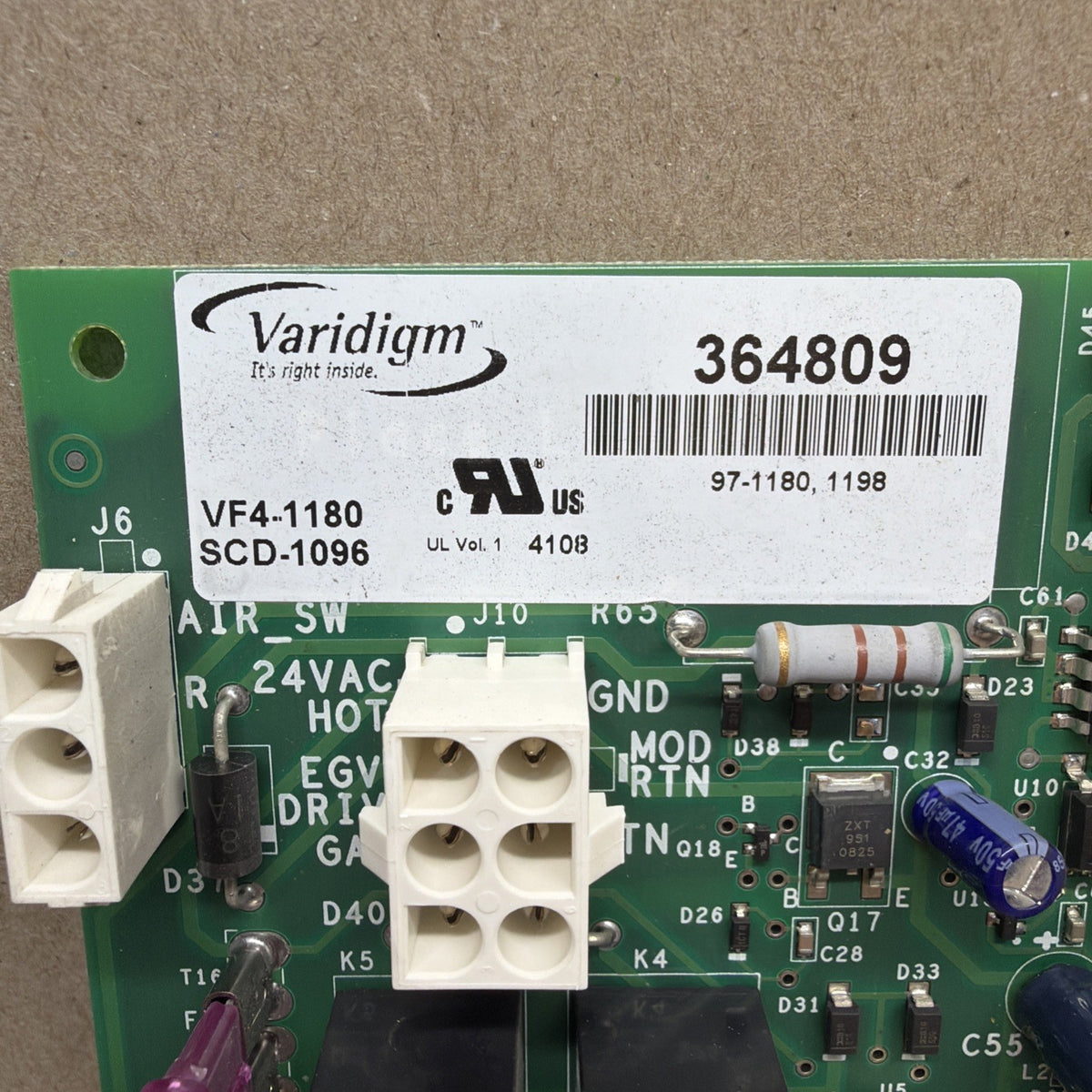 TESTED🔥 York Luxaire VARIDIGM 364809 Control Circuit Board SCD-1096 VF4-1180