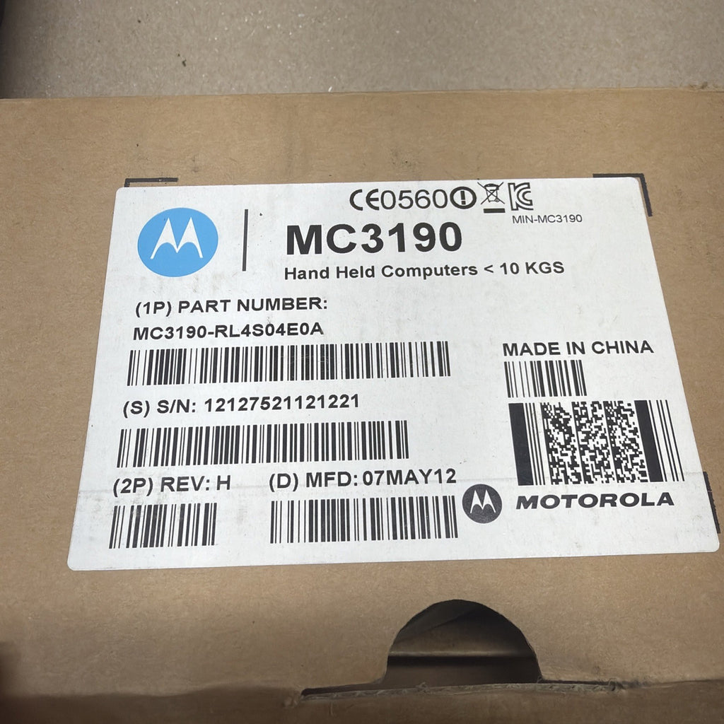 Motorola Symbol MC3190-RL4S04E0A Wireless Laser Barcode Scanner Computer CE 6.0.