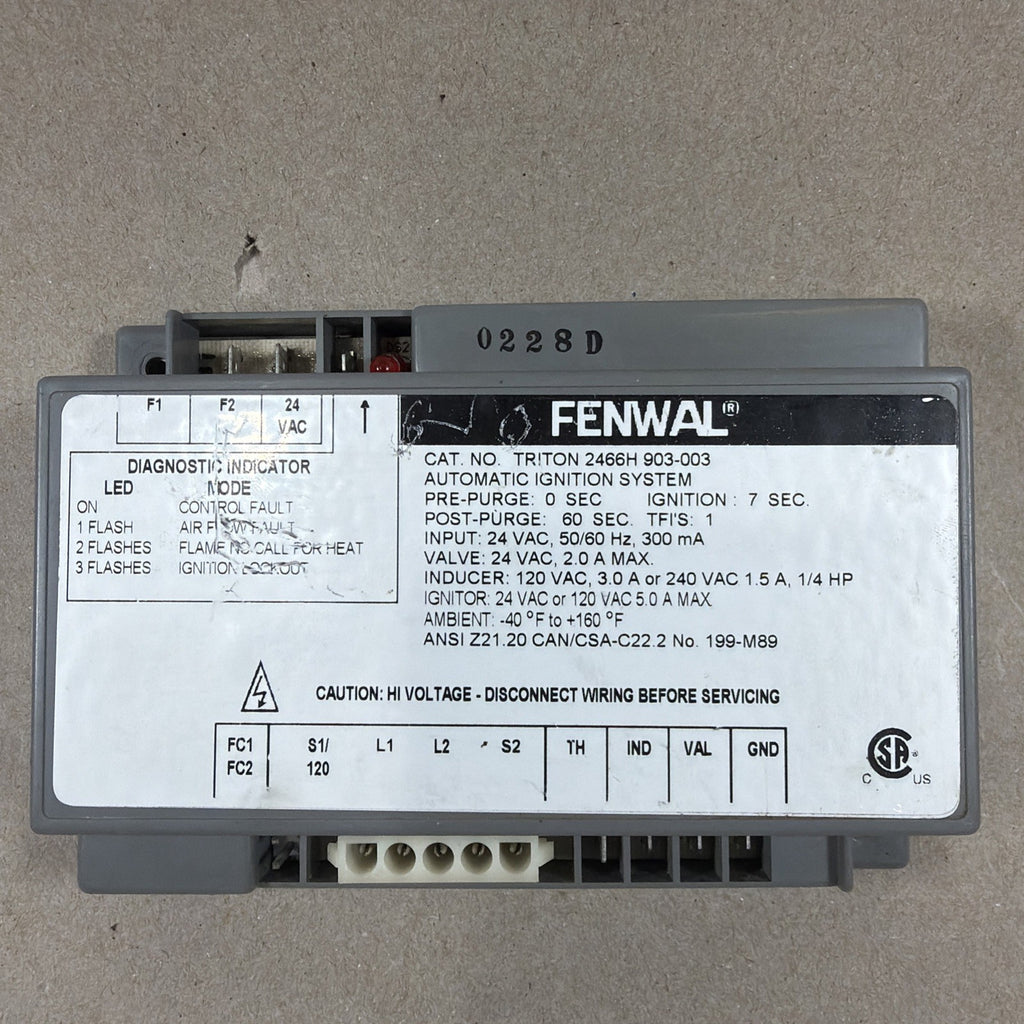 TESTED🔥🔥 Triton Fenwall Ignition Controller Module 2466H 903-003 (H50)