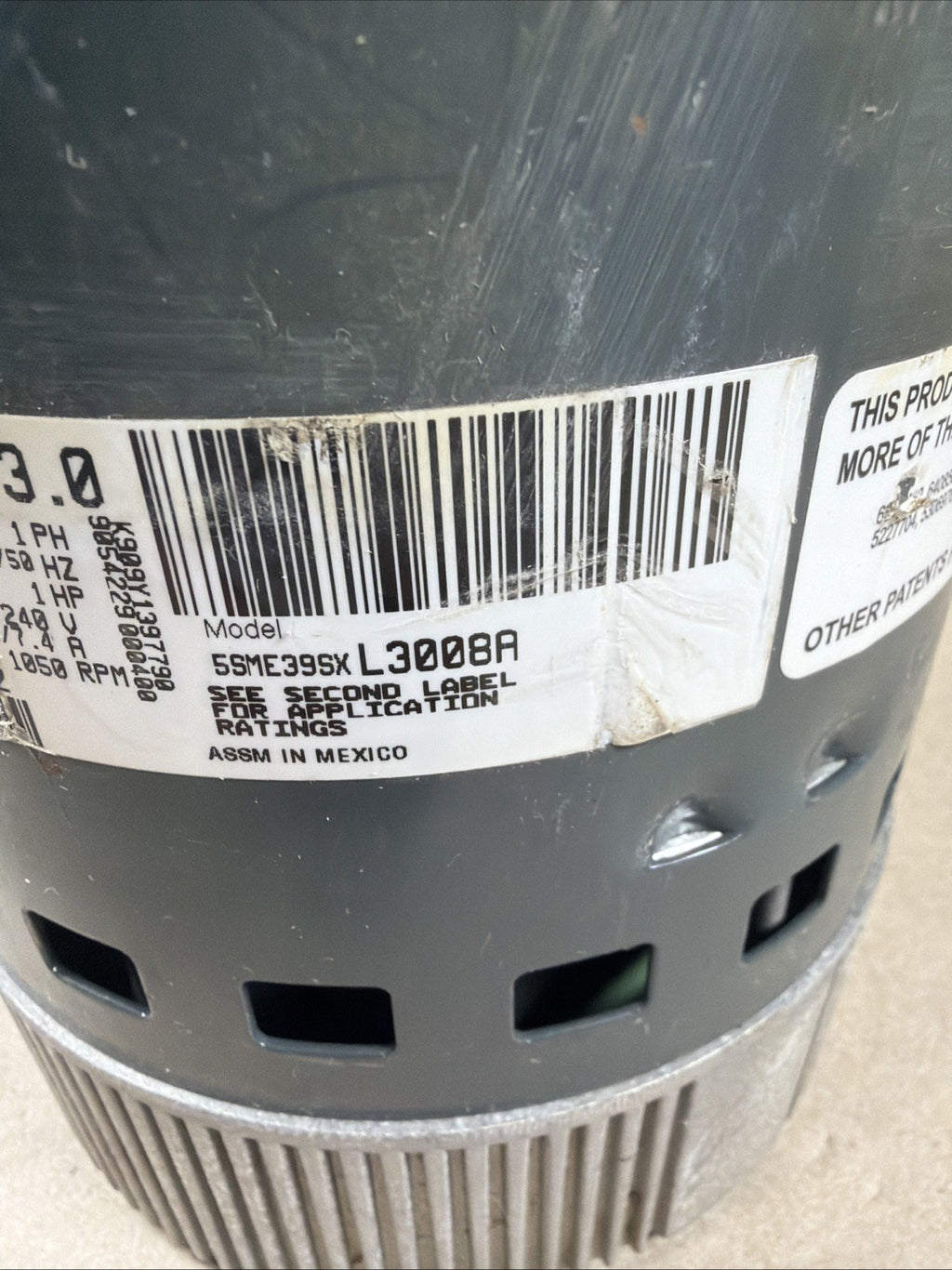 🔥 Genteq ECM 3.0 HD52RE122 Blower Motor 5SME39SXL3008A. GC07  3.0.  1HP. (N10)