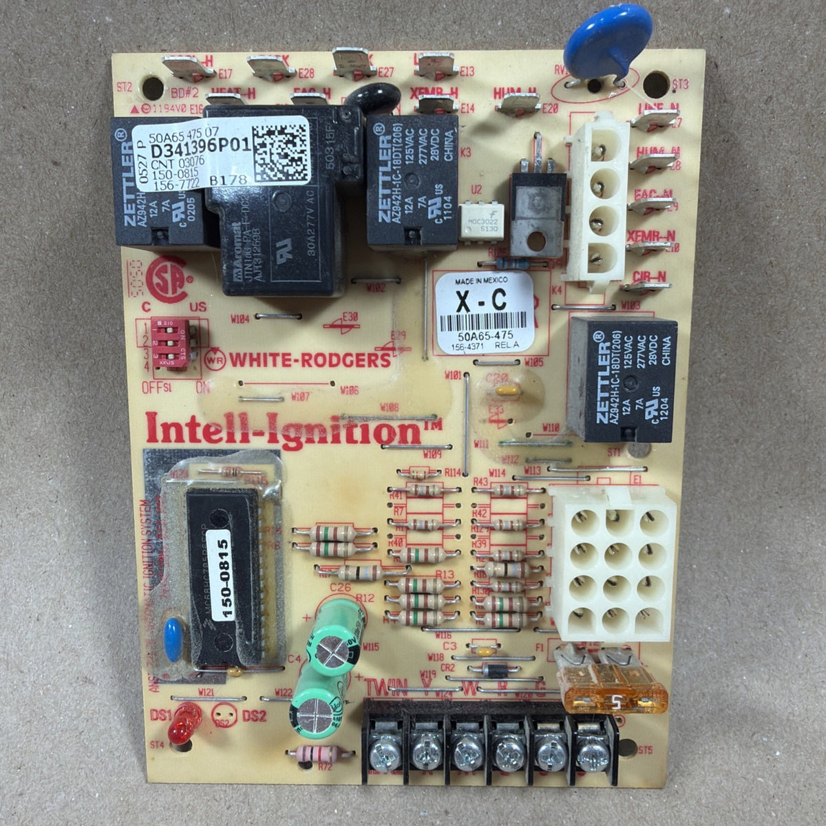 🔥 White Rodgers D341396P01 Furnace Control Circuit Board 50A65-475-07