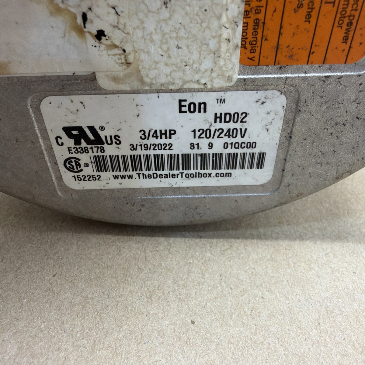 TESTED🔥 Genteq Eon HD02 Module 3/4HP 115V 5SEA39RLV5508 CCW S1-02436074000