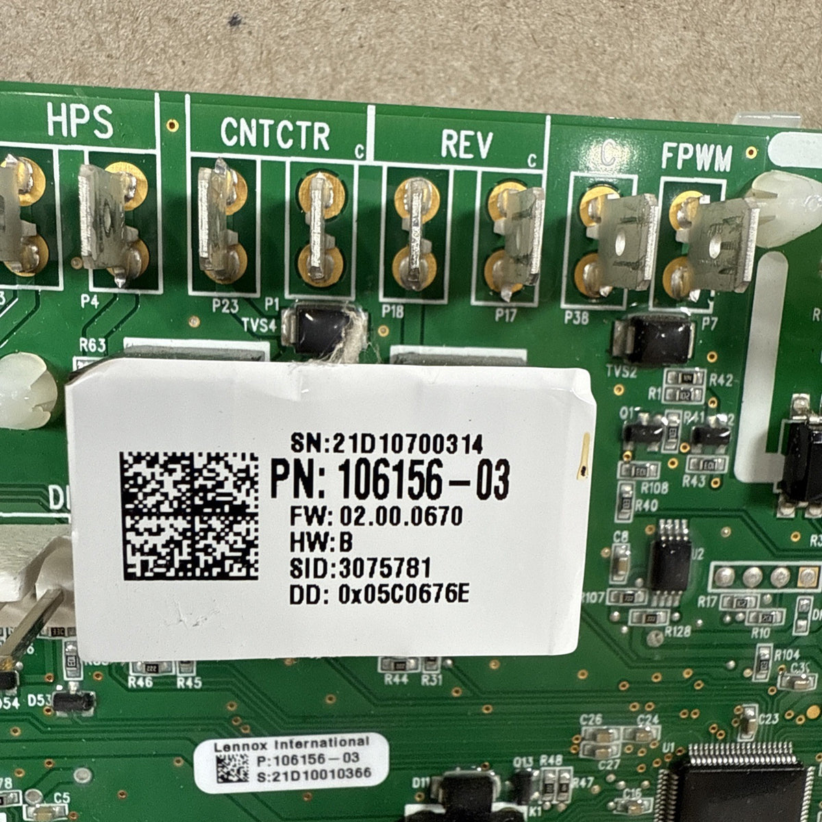 NEW!!!  Lennox 106156-03, AC & Heat Pump Control Board (G155)
