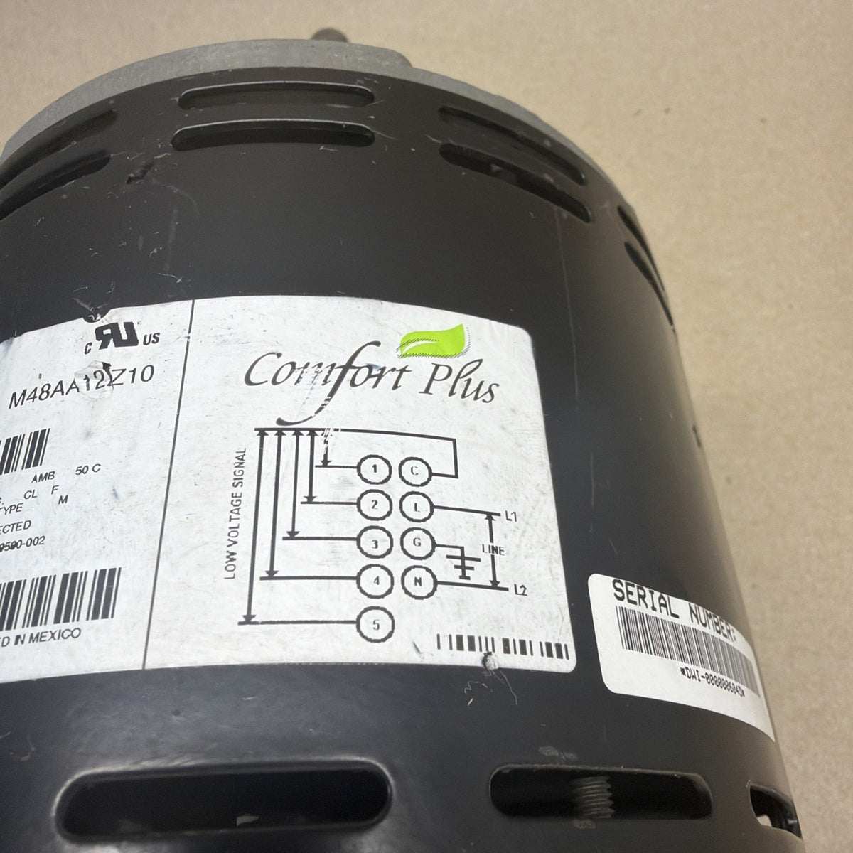 A.O. Smith M48AA12Z1 ECM Furnace Blower Motor CCWLE Comfort Select 1/2HP 208/230