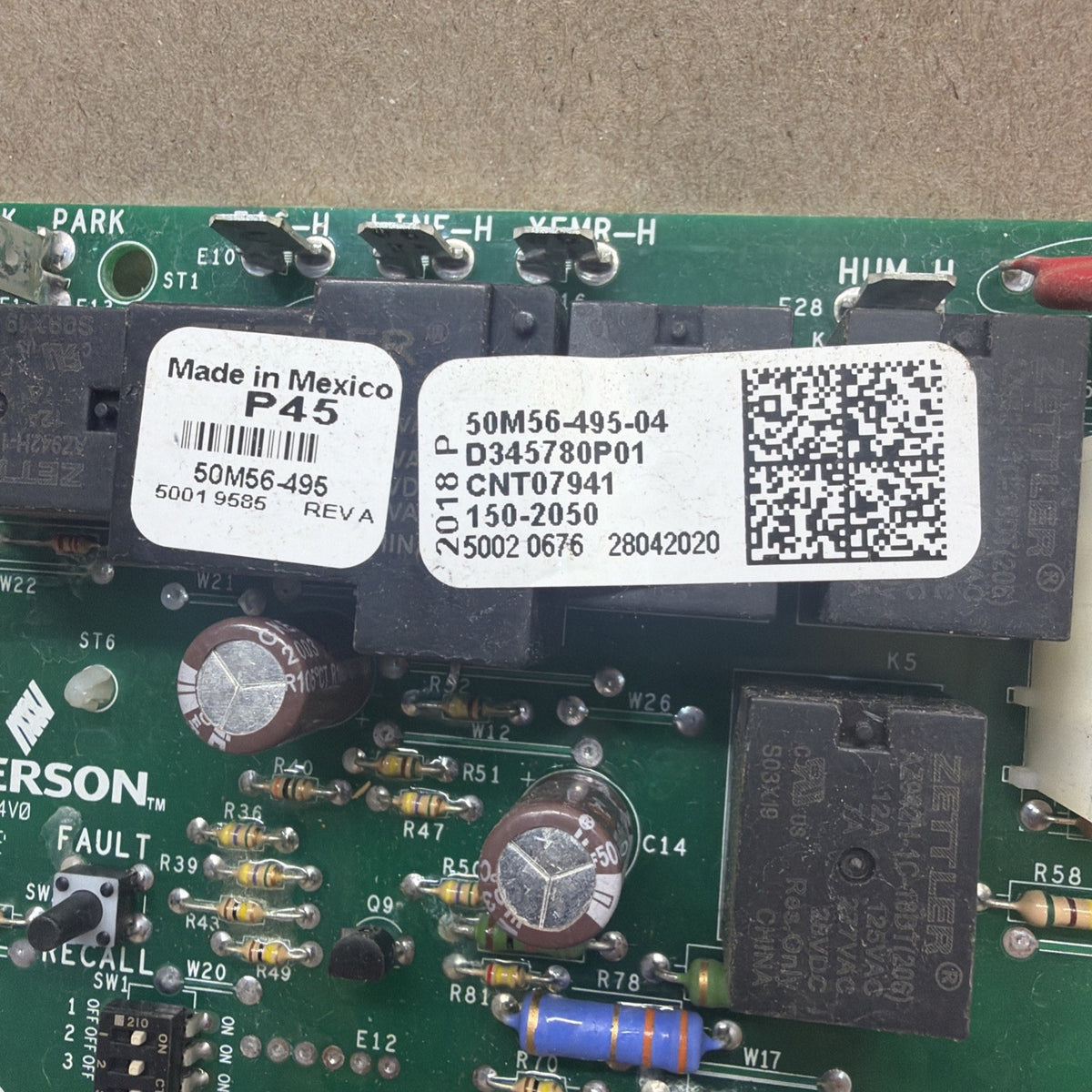 TESTED🔥. 50M56-495-04  Trane Furnace Control Board 50M56-495 D345780P01