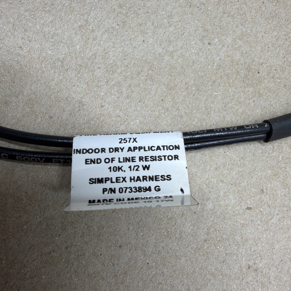 LOT OF 10 SIMPLEX 0733893 END OF LINE RESISTOR HARNESS FIRE ALARM SIGNALING WIRE