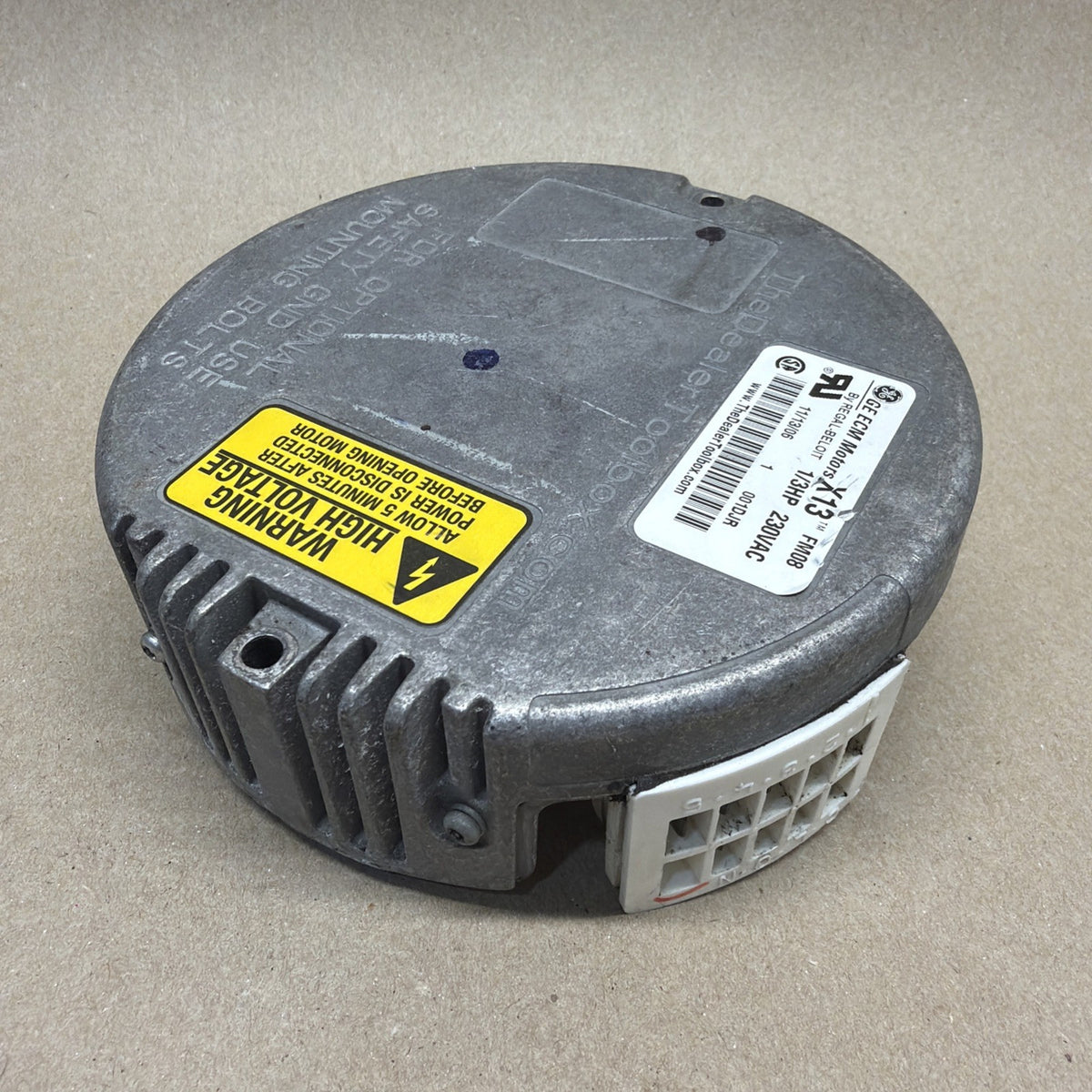 TESTED✅  Endura  Genteq FM08 230VAC 1/3HP  Module Motor  11/13/2006