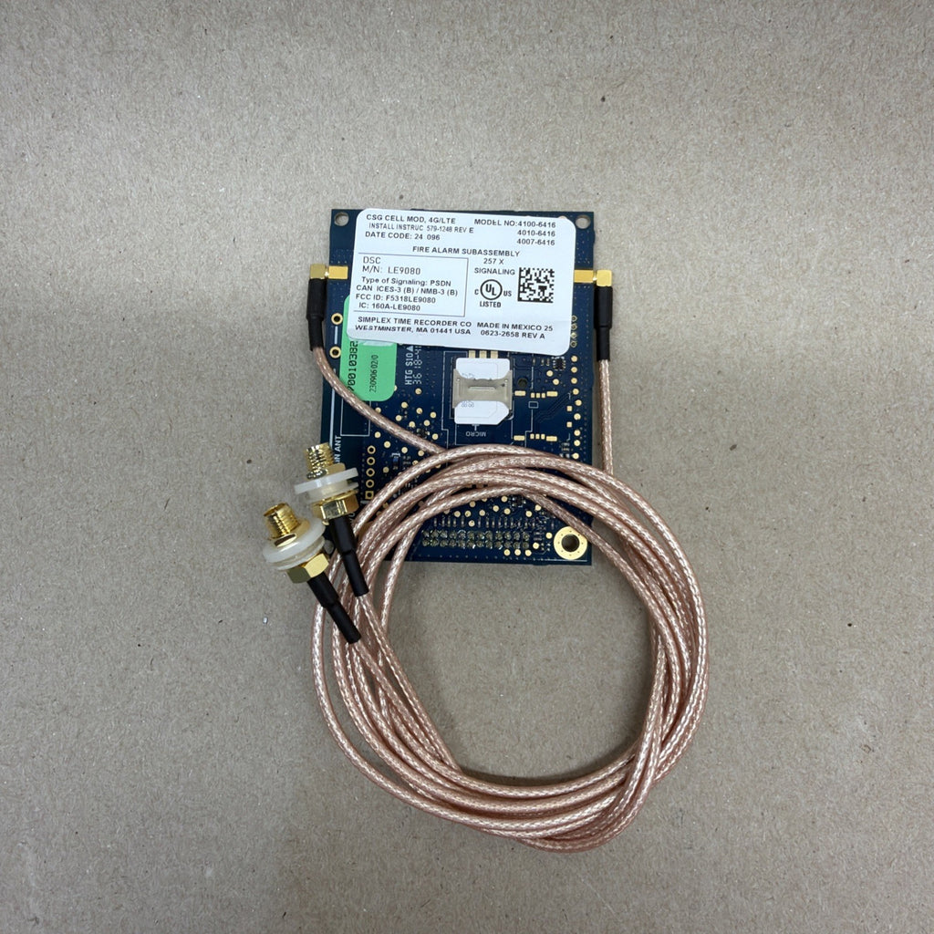 ✅. Simplex 4100-6416 CSG CELL MODULE Fire And Burglar Alarm 579-1248 REV E