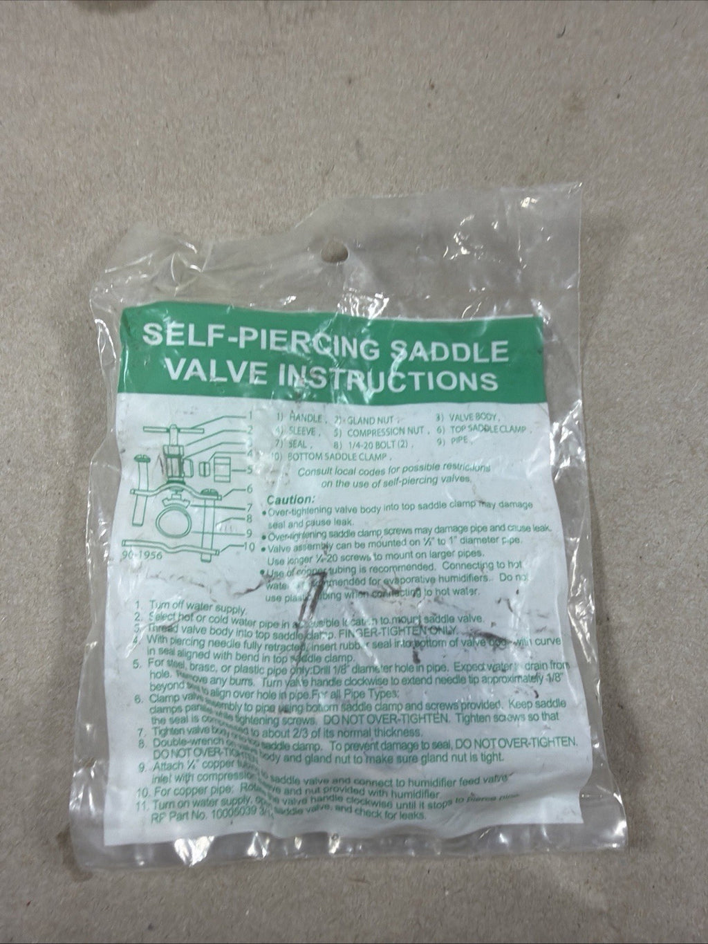 NEW🔥🔥. (LOT OF 5).   90-1956 Self Piercing Saddle Valve