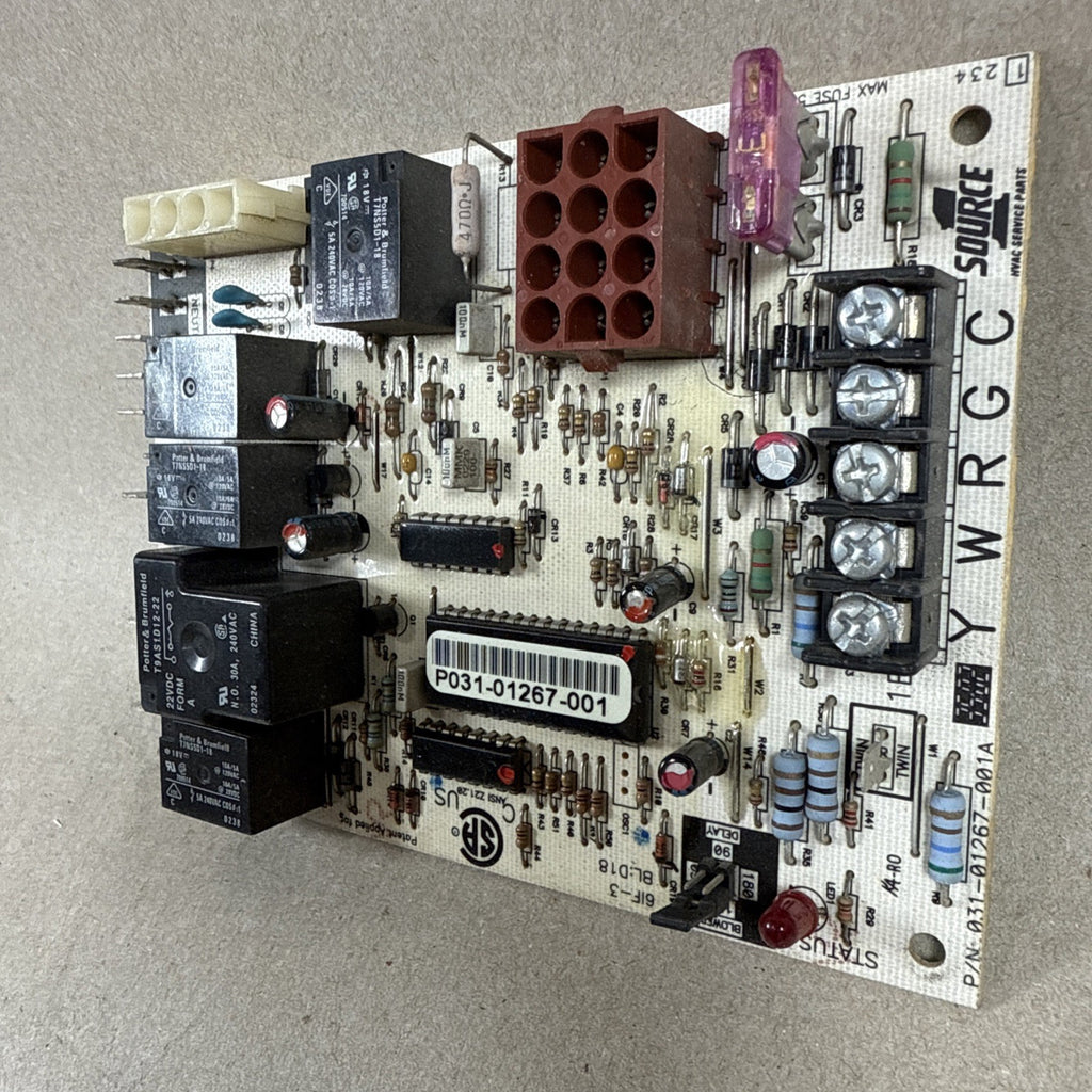 York Coleman P031-01267-001 Furnace Circuit Board SOURCE1 031-01267-001A (C90