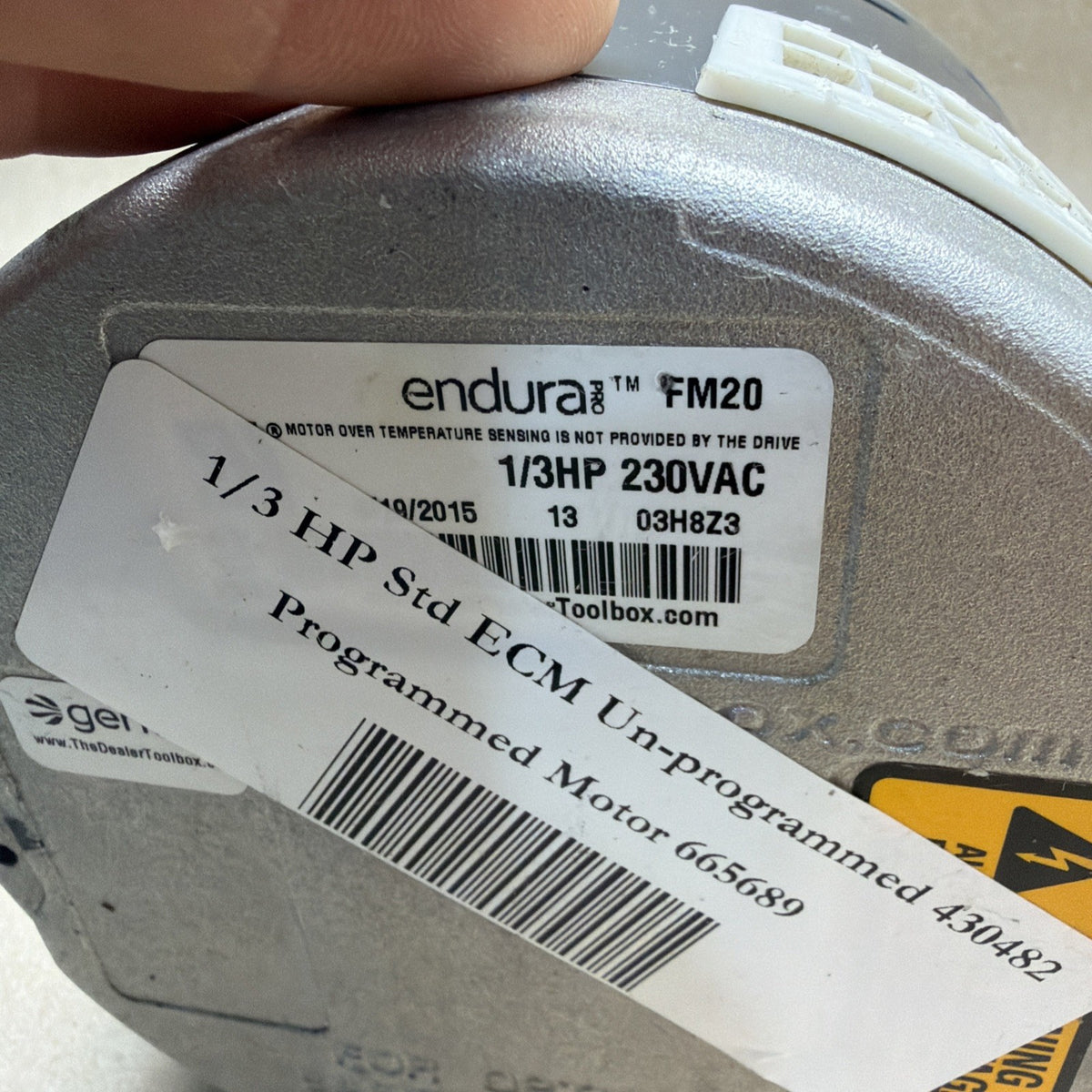 TESTED🔥 GENTEQ X13 ECM BLOWER MOTOR 5SME39DXL016A 1/3HP 430482 FM20 X13