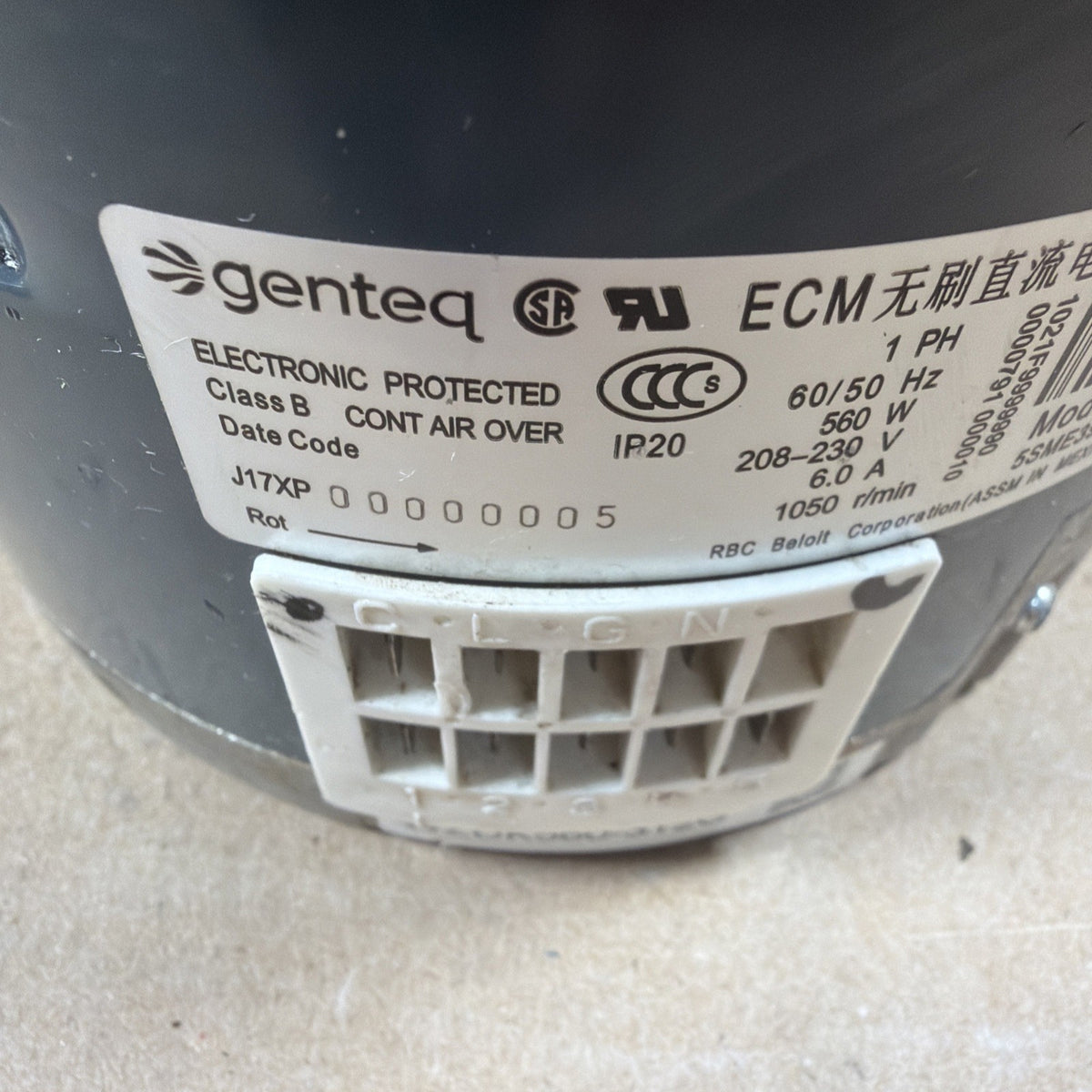 TESTED🔥 Genteq Endura HW18 230VAC  3/4HP  motor Module 5SME39NXL496 Endura