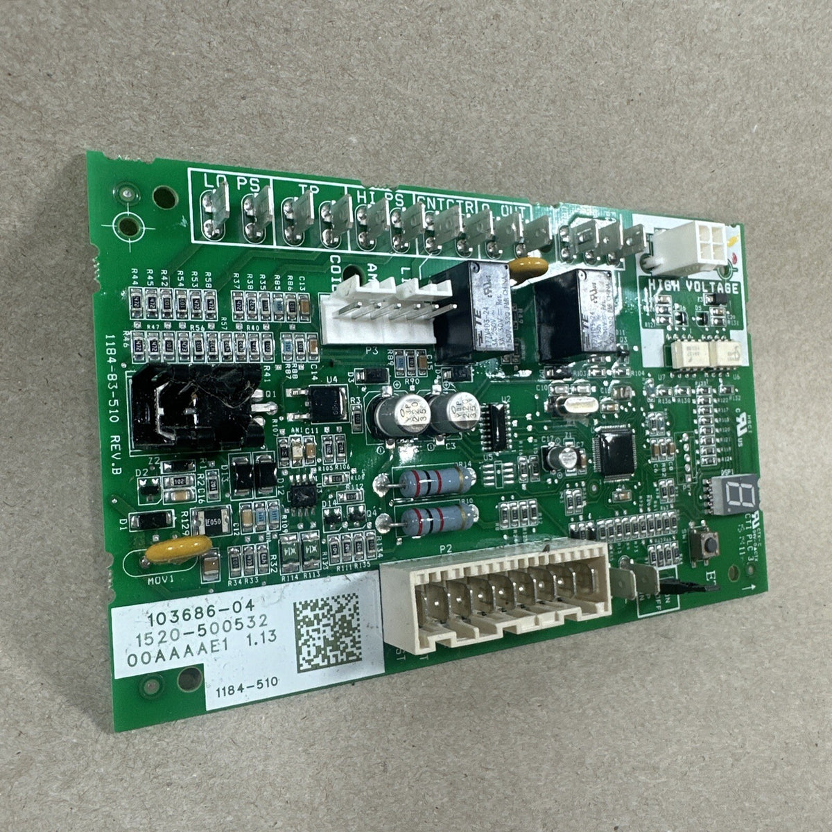 TESTED🔥 LENNOX 103686-04 A/C Heat Pump Control Circuit Board 1184-510. (B210)