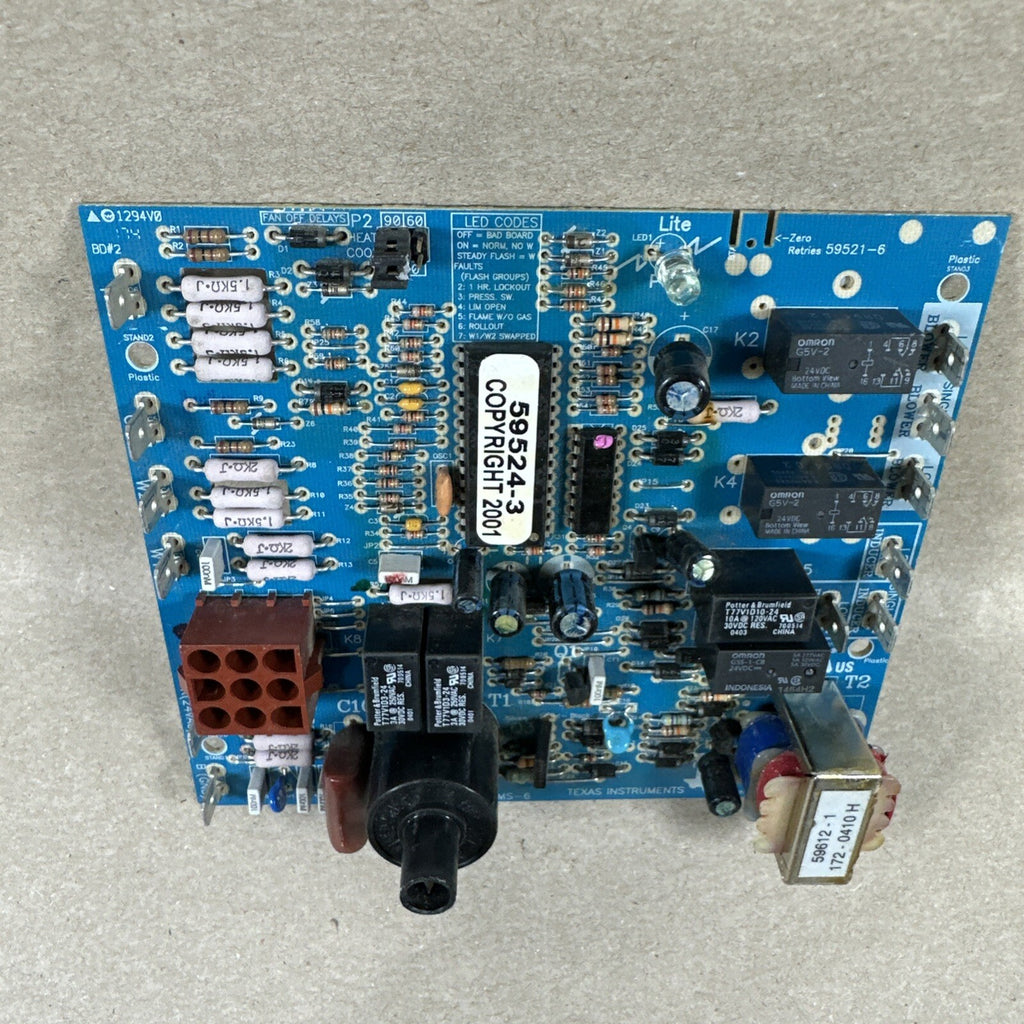 CNT03458 / 59612-1  / X13650875010   Control Circuit Board HVAC.  59524-3 (N47)