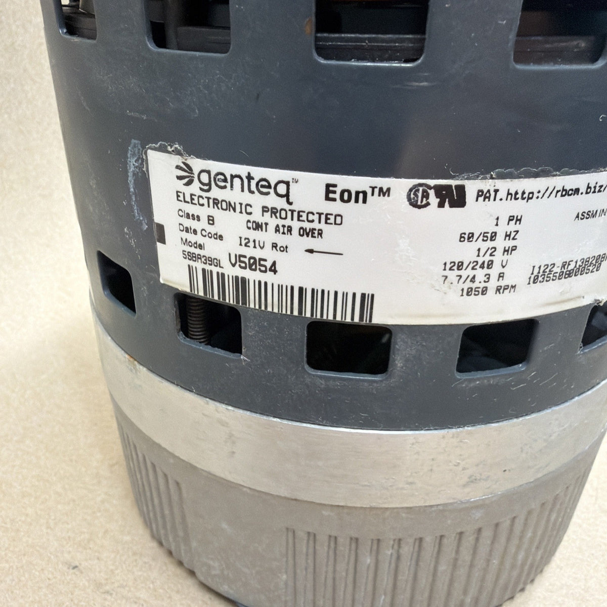 🔥 Genteq Eon 5SME39GLV5054 Programmable Motor 1/2hp 120/240V 995963  HD03 CCW