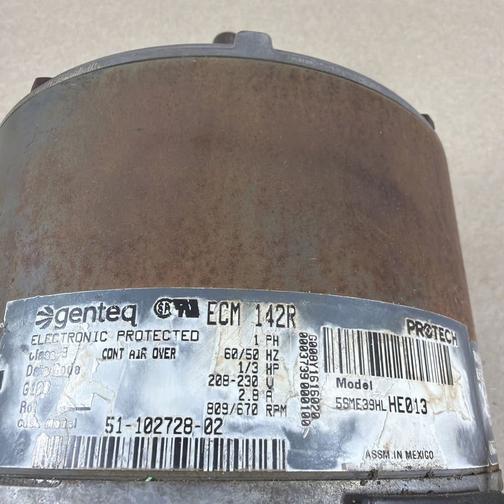 TESTED 🔥 GENTEQ ECM 142R  GN01 230V Blower Motor  5SME39HLHE013 Module