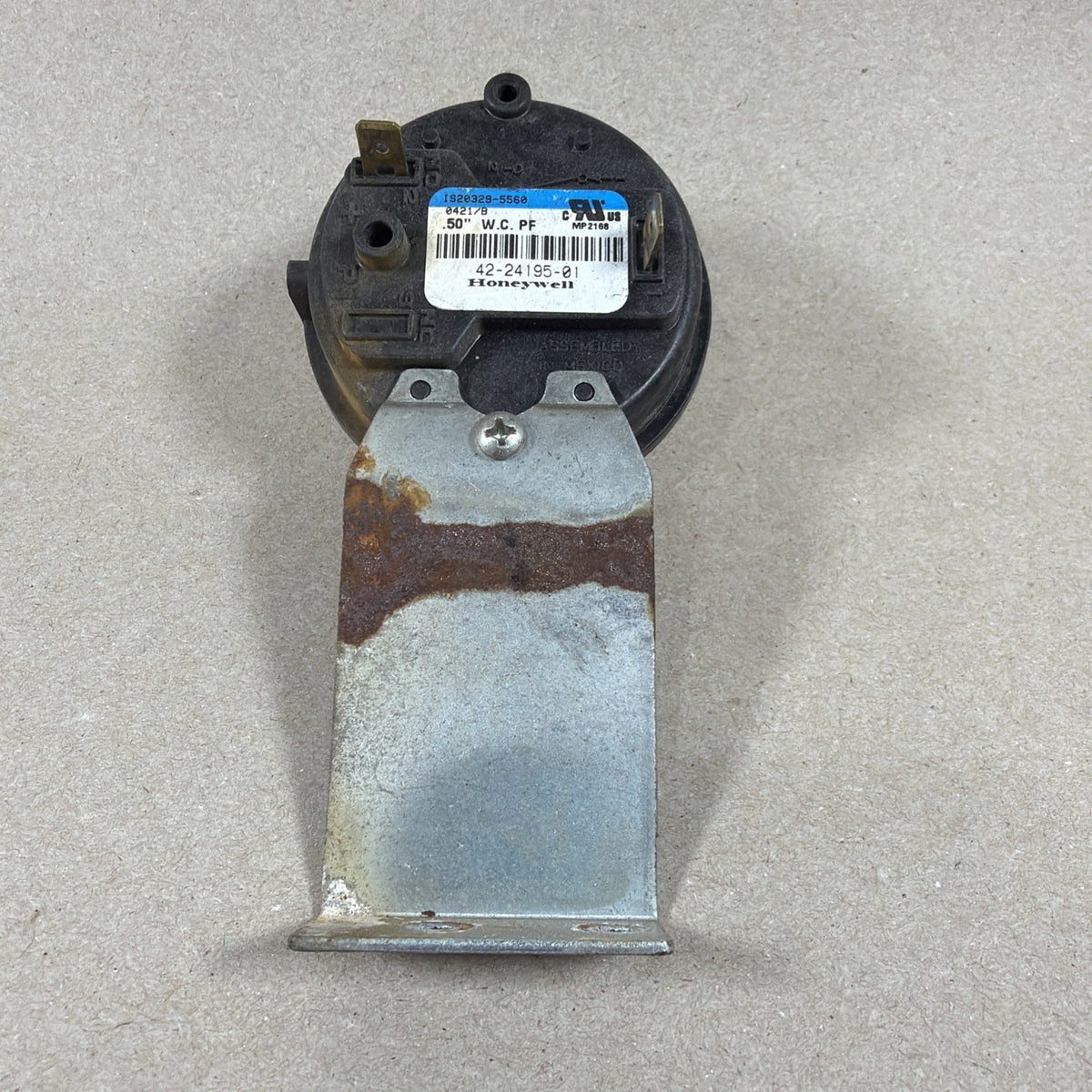 🔥 Furnace Air Pressure Switch Honeywell IS20329-5560 0.50" 42-24195-01 (Bin B)