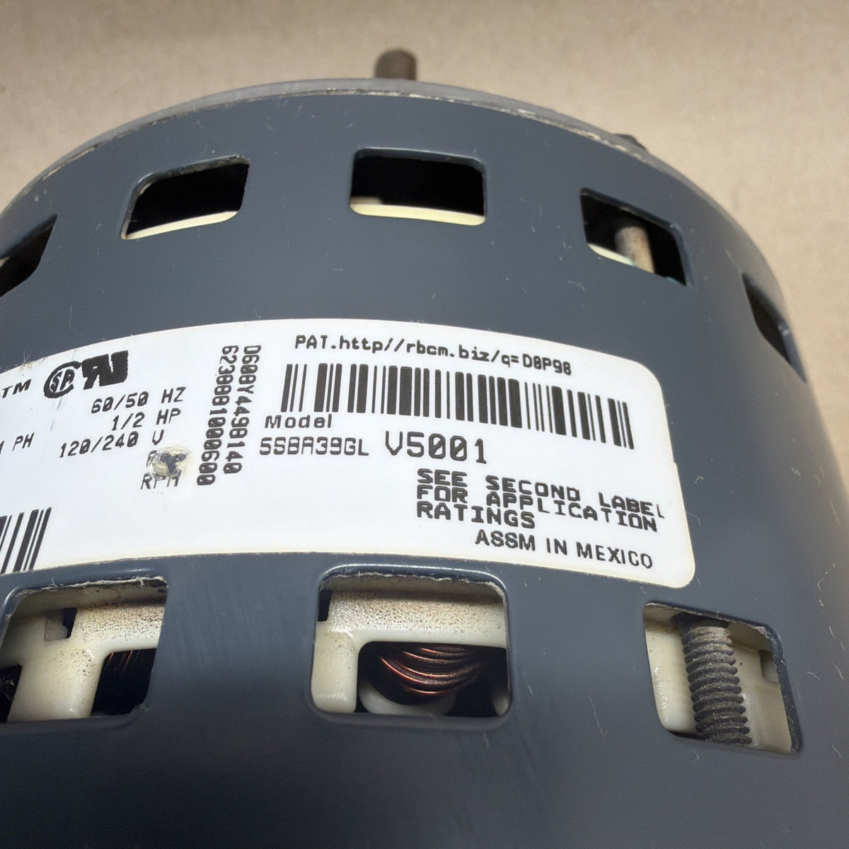 🔥 Genteq Eon 5SME39GLV5001 Programmable Motor 1/2hp 115V  611655-07 HD03 CCWLE