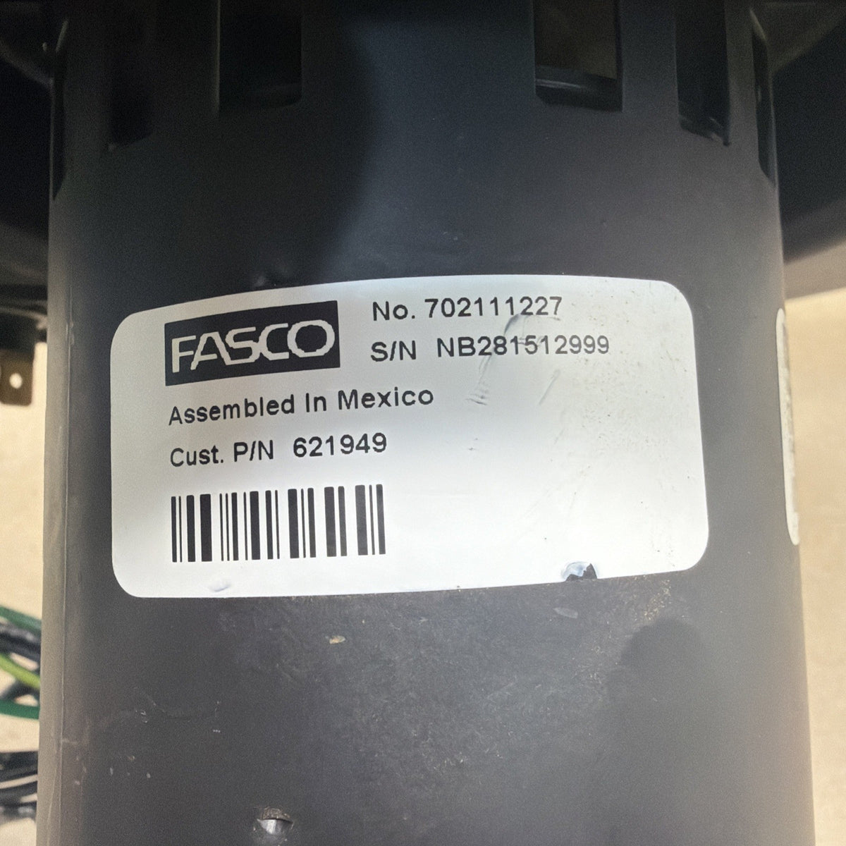 TESTED✅. Fasco 702111227 Nordyne 621949 Furnace Draft Inducer blower 115V