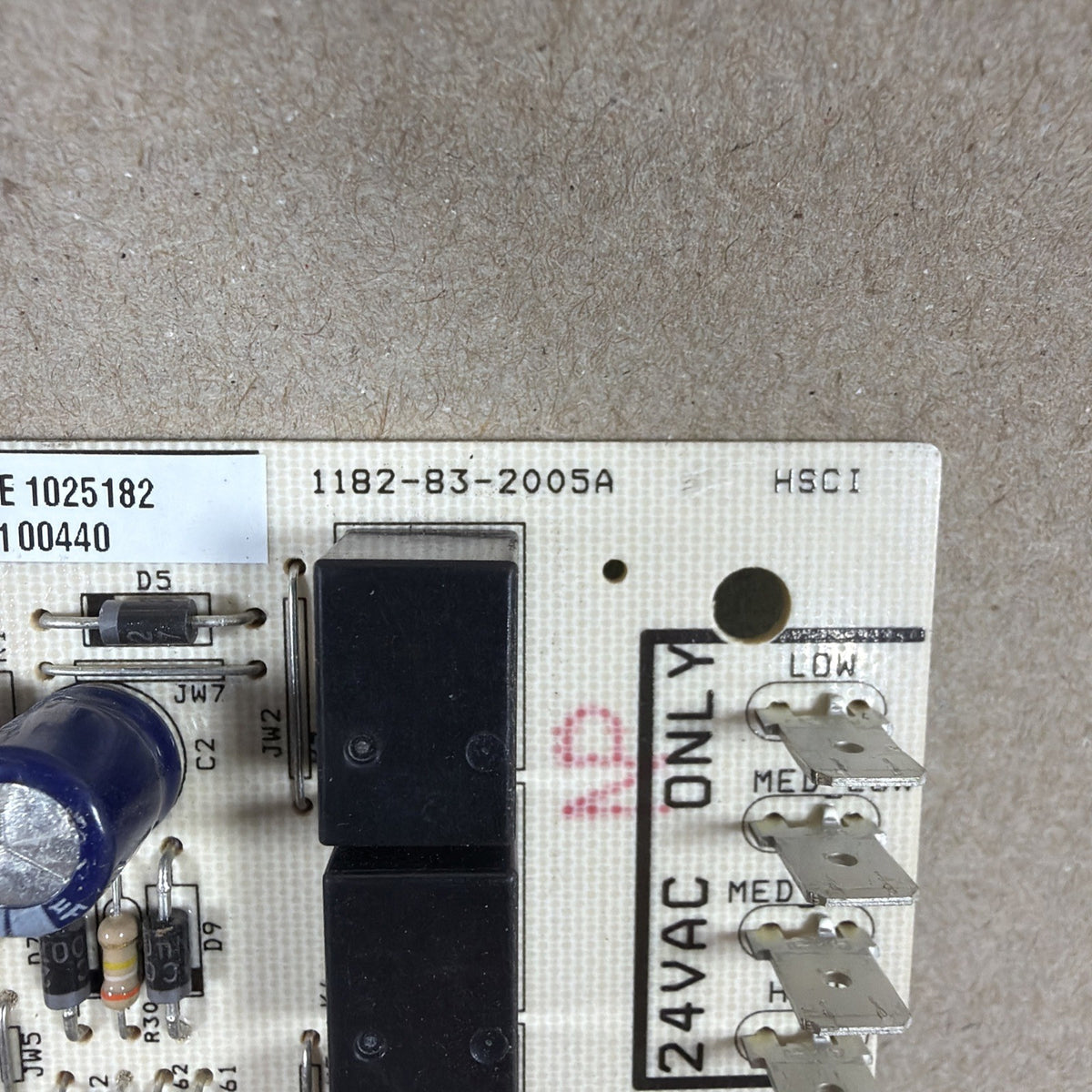 TESTED🔥🔥 1182-83-2005A Nordyne 1182-215 Furnace Control Board 1025182 (H23)