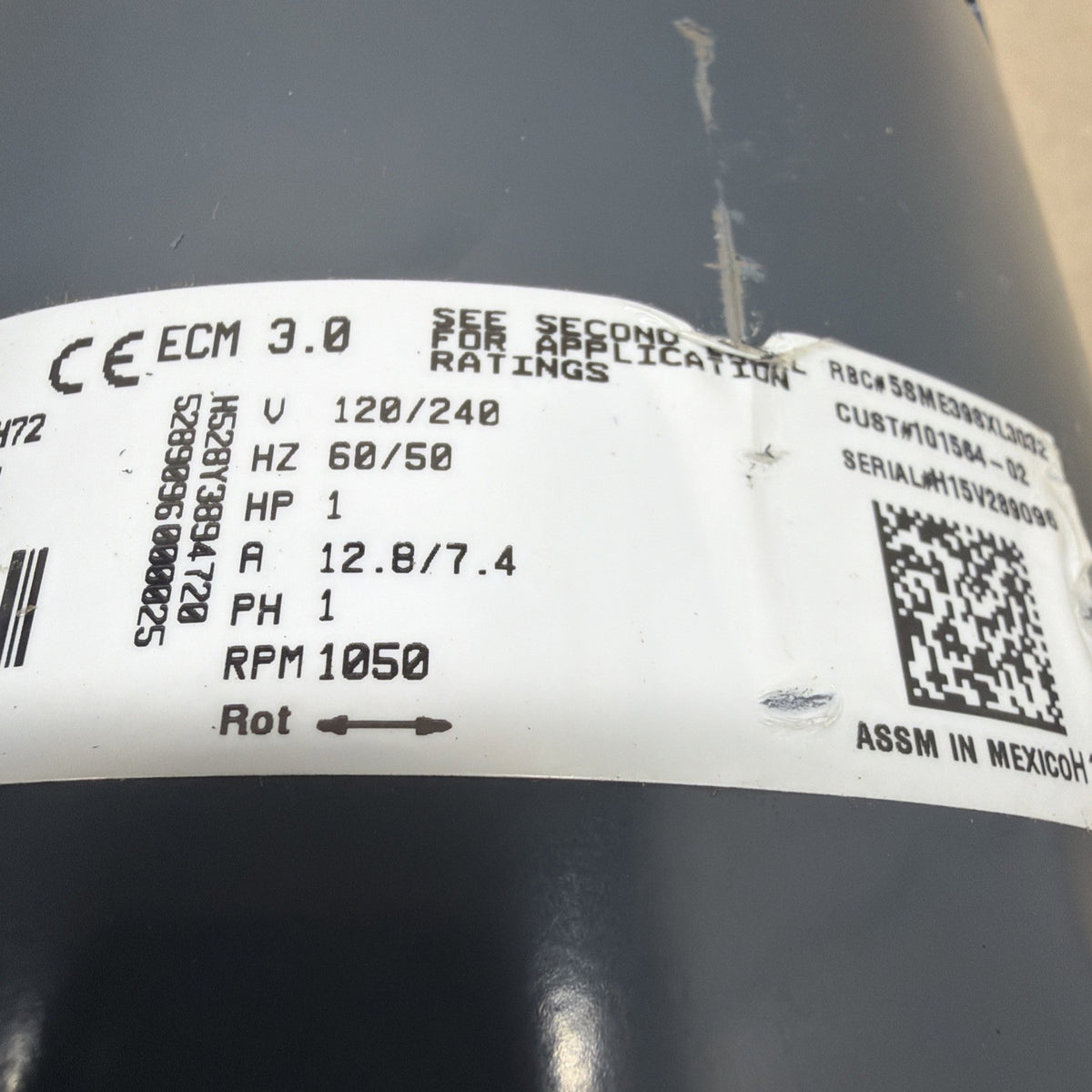 TESTED🔥 Genteq ECM 3.0 Blower Motor 5SME39SXL3032 1HP 101564-02 GC07