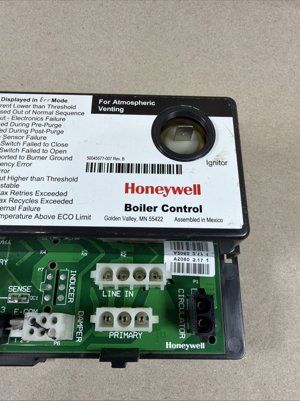 TESTED🔥 Resideo Boiler Control S9361A2060 / Honeywell 1306J1585