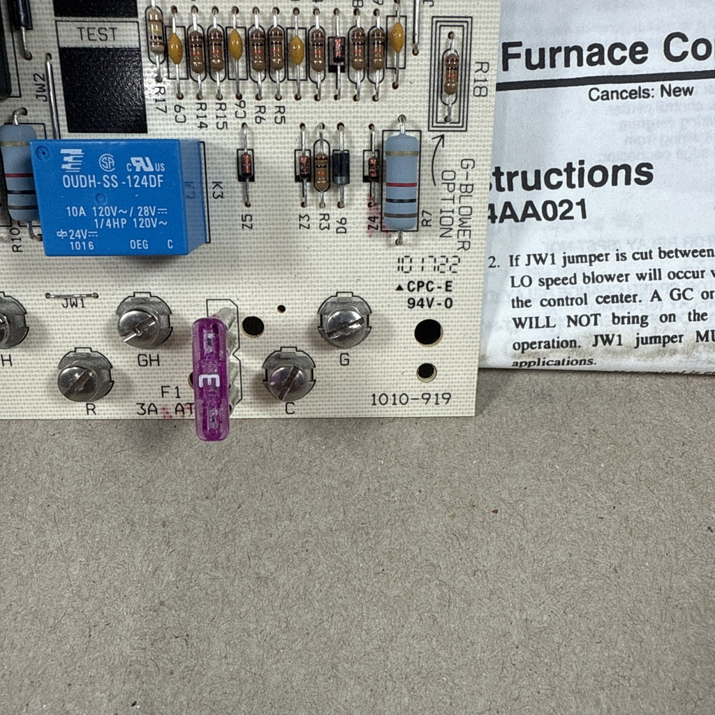 NEW🔥 CARRIER  HH84AA021 Control  CIRCUIT BOARD 1010-919. 1010-83-9192B (L12)