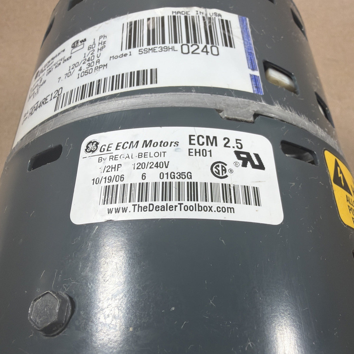 ✅ GE ECM Motors 5SME39HL0240 ECM Blower Motor HD44RE120  EH01   1/2HP  ECM 2.5