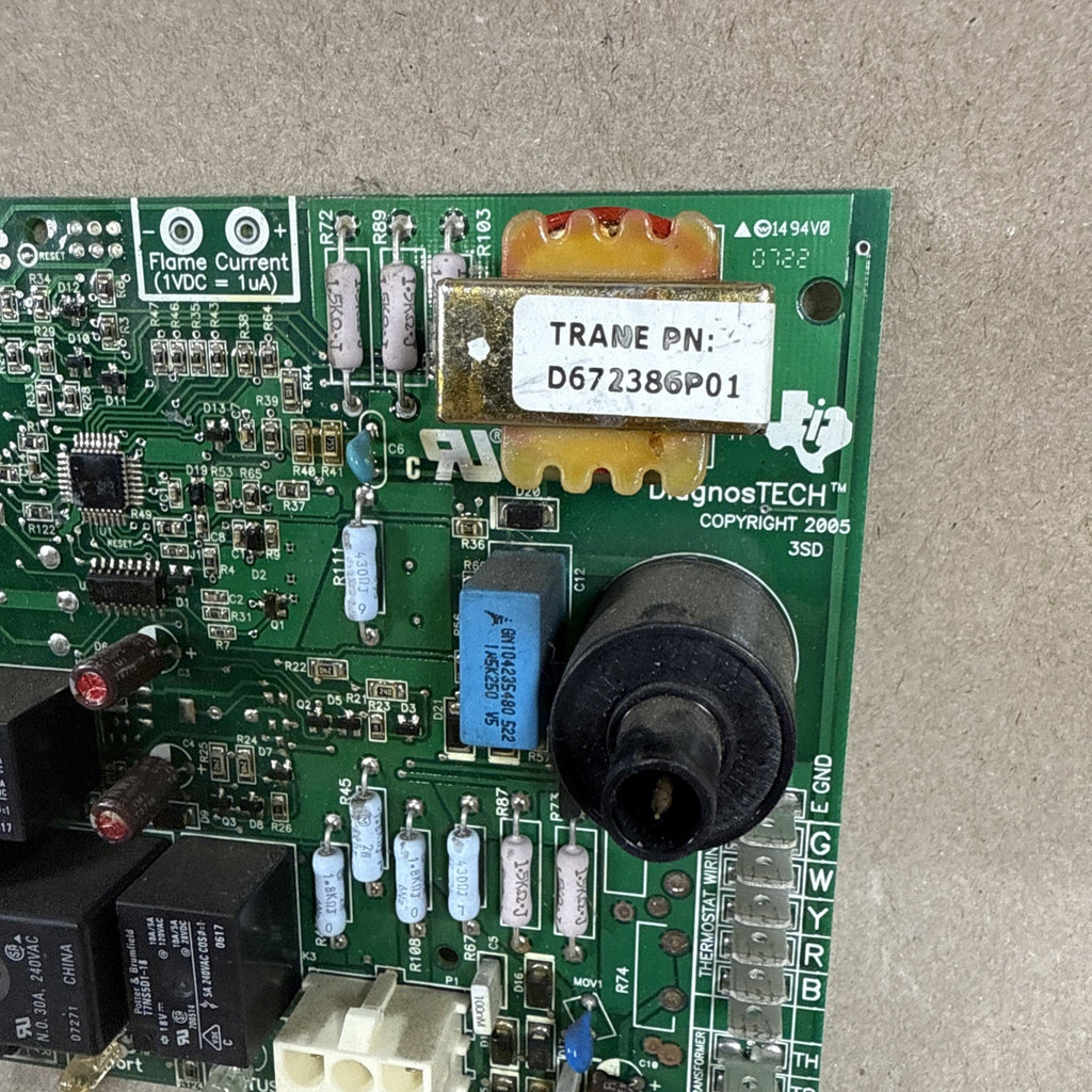 TESTED🔥🔥  TRANE D672386P01 Furnace Control Circuit Board