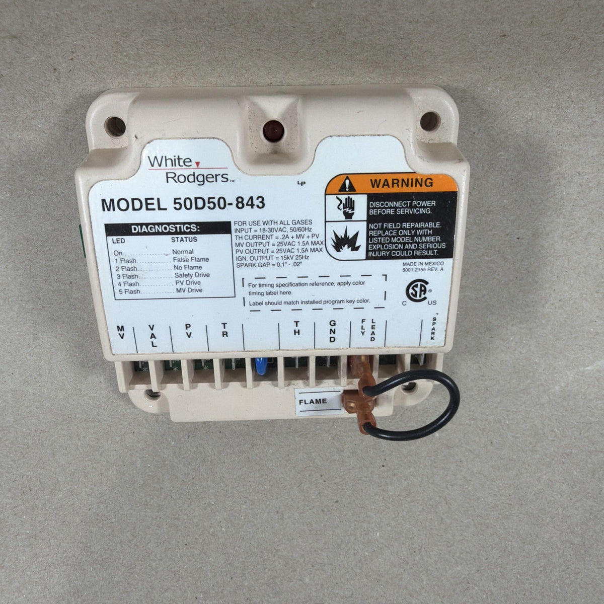 🔥 White Rodgers 50D50-843 Intermittent Pilot Spark Ignition Module Chip B (SP2