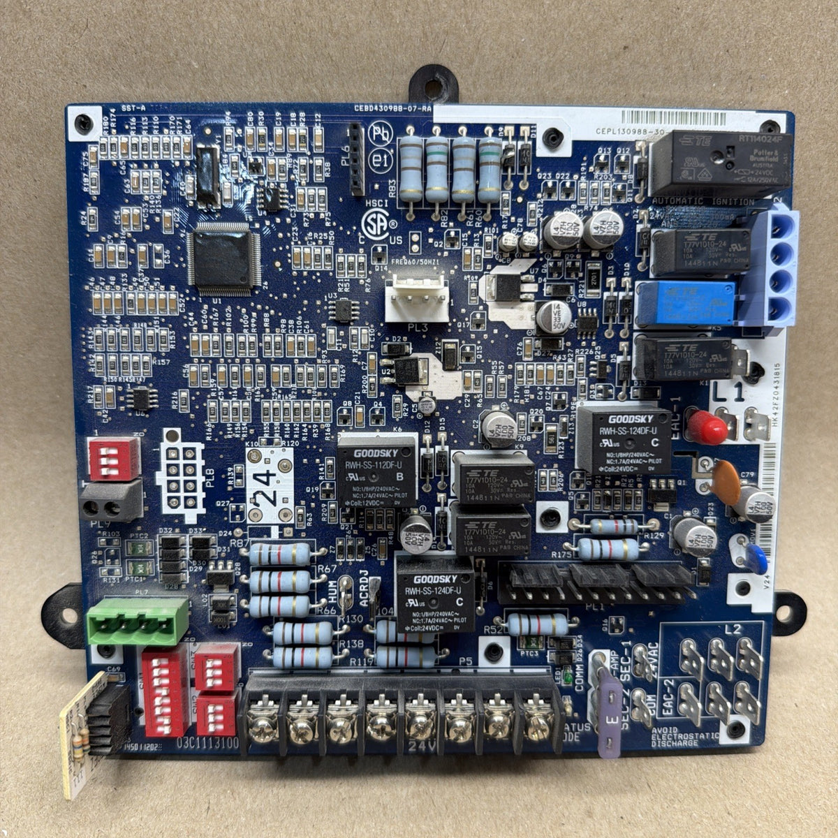 🔥🔥 Carrier Furnace Control Board HK42FZ0431815 Bryant Payne CEPL130988-30-R