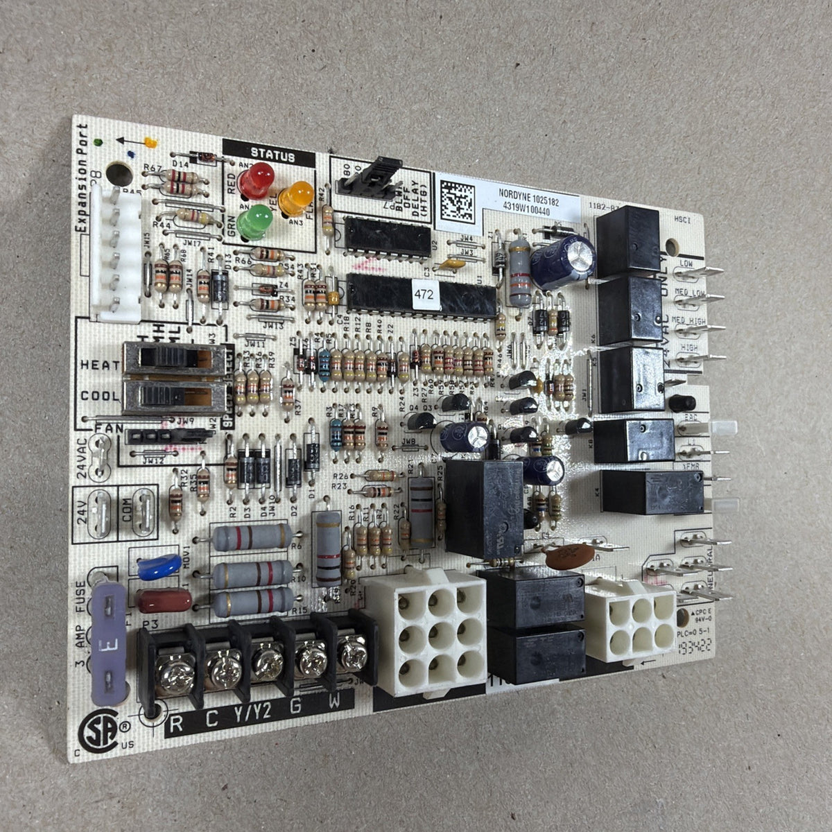 TESTED🔥🔥 1182-83-2005A Nordyne 1182-215 Furnace Control Board 1025182 (H23)