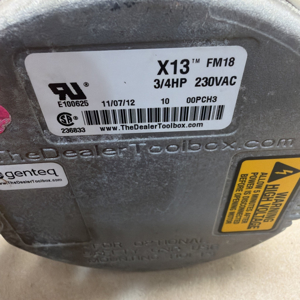TESTED✅ Genteq Motor X13 3/4 HP  230V  5SME39NXL178 HD46AR250 FM18